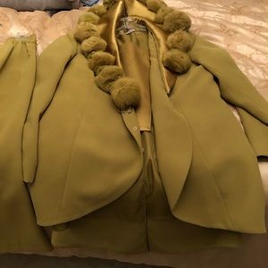 Olive green church dress